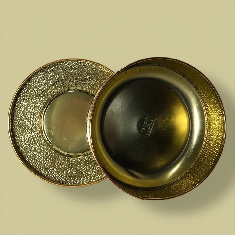 Vintage Daher 1960s Textured Mosaic Tin, Multicolor, Rare